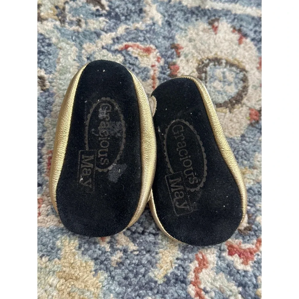 Gracious May Girls 6-12m Soft Shoe Bundle‎ Made In USA GUC